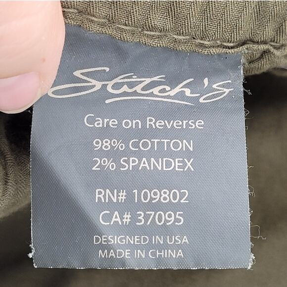 Stitch's Khaki Twill Mens 5 Pocket Button Fly Jeans Pants - Picture 12 of 16